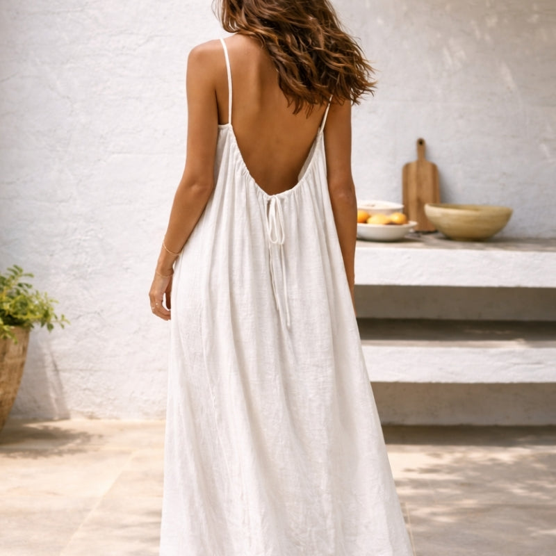 Боряна | Breezy Maxi Dress with Adjustable Waist for a Perfect Custom Fit