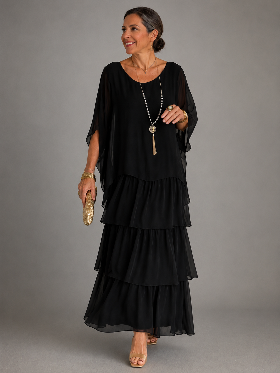 Кристина | Elegant Flowing Maxi Dress