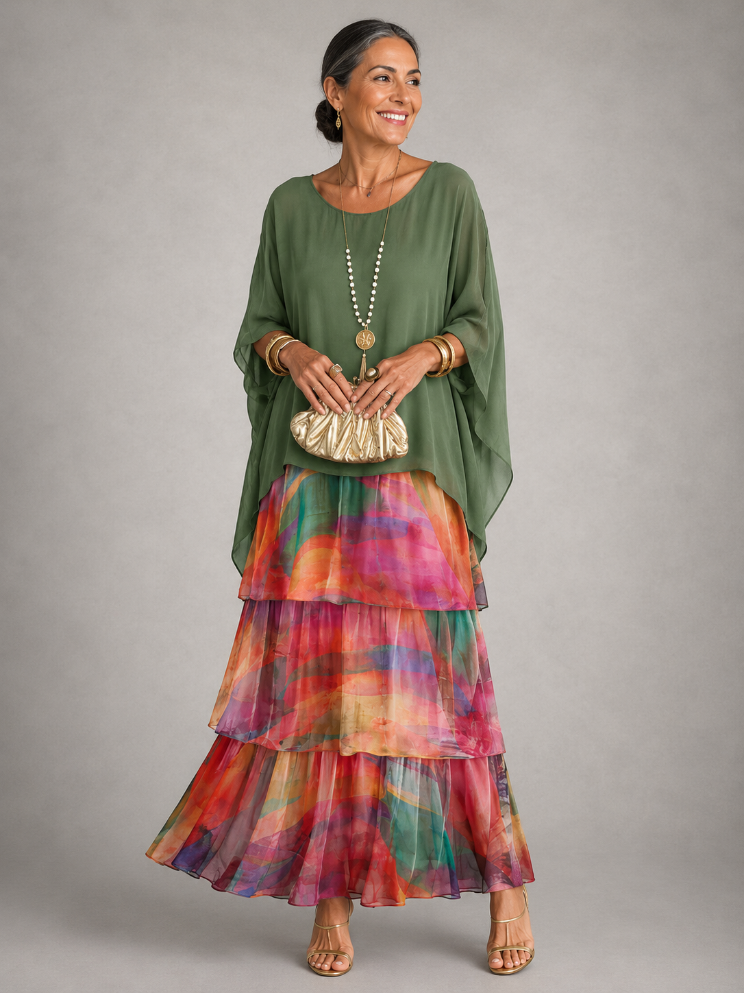 Кристина | Elegant Flowing Maxi Dress