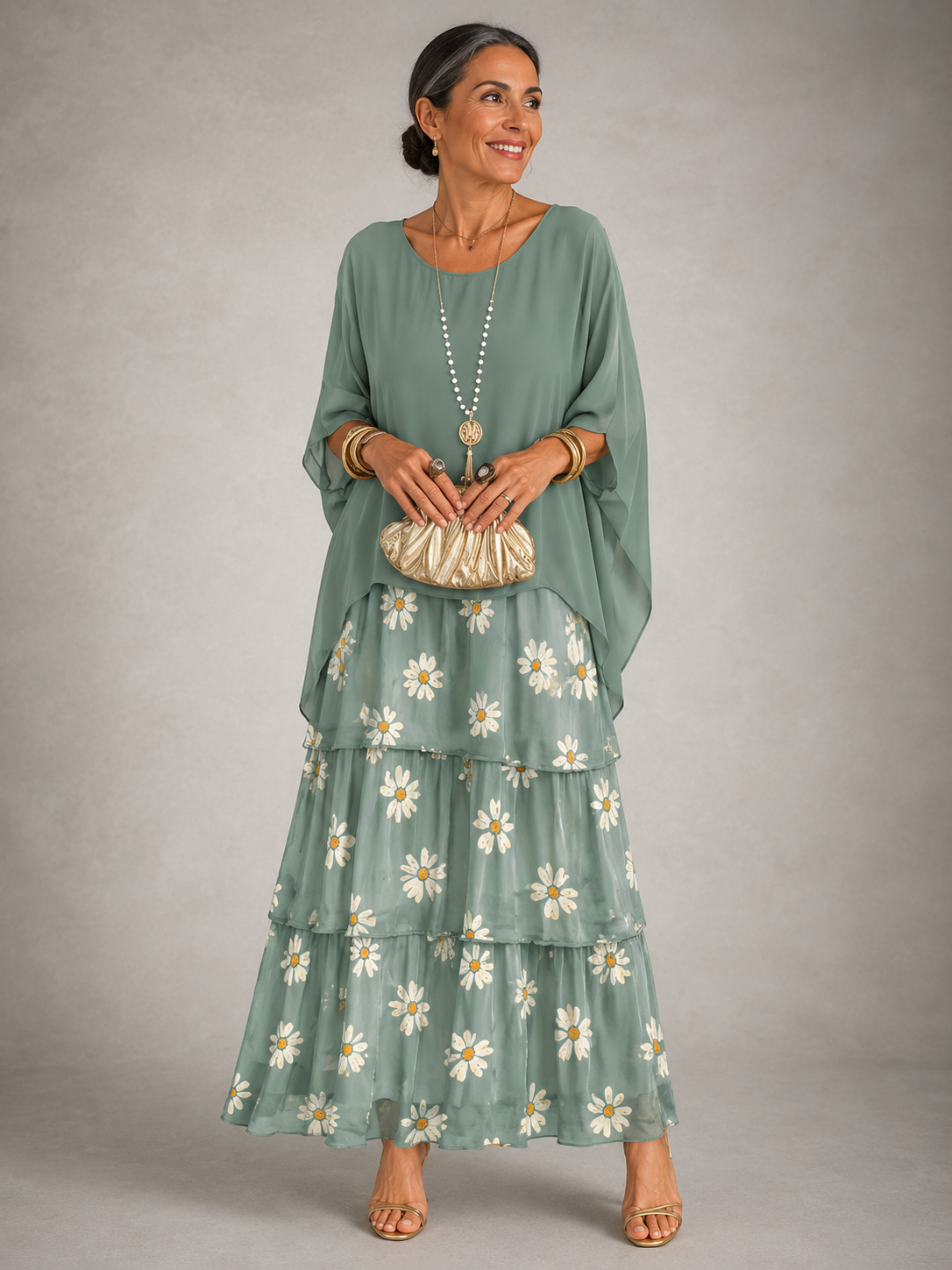 Кристина | Elegant Flowing Maxi Dress