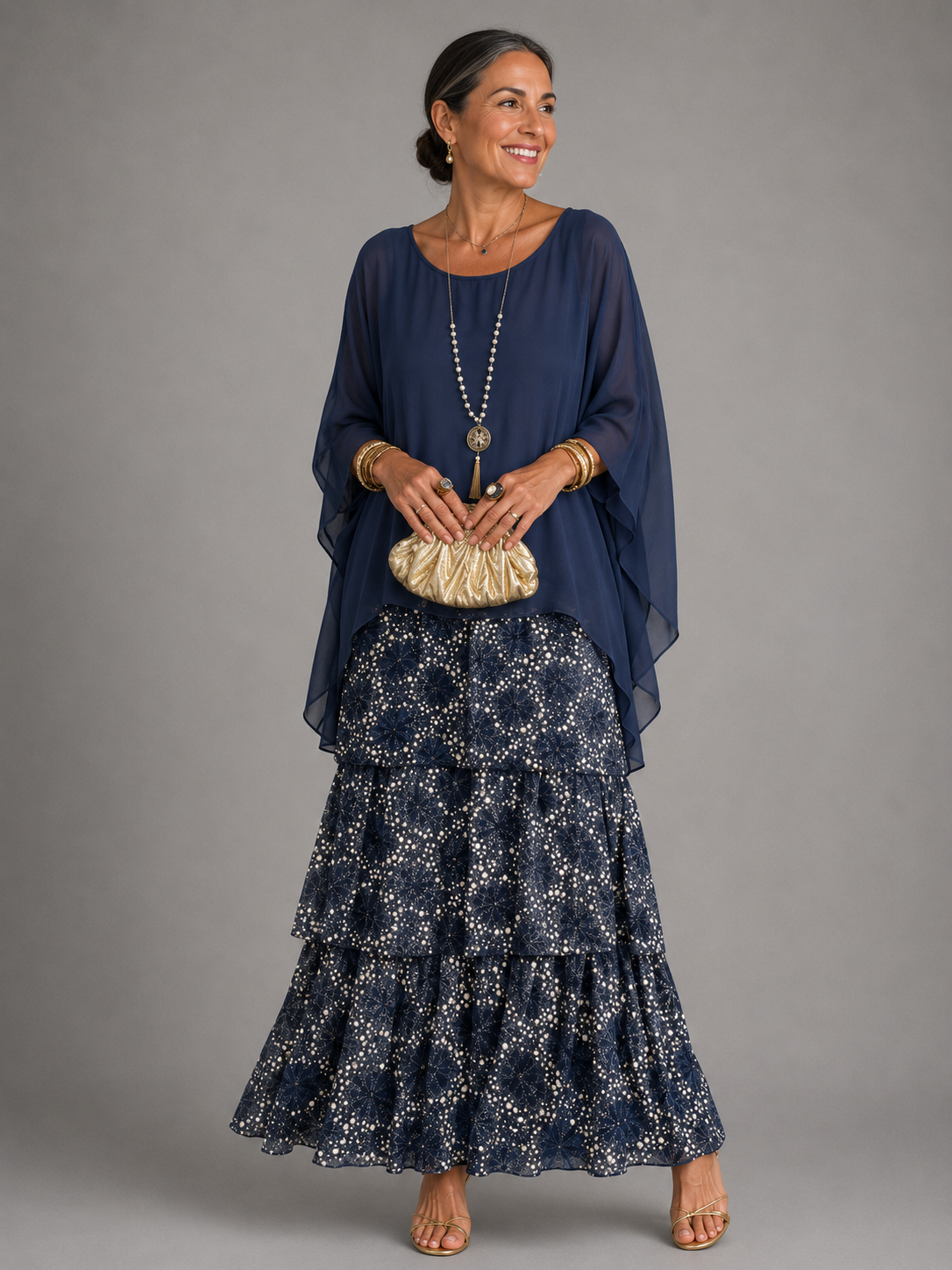 Кристина | Elegant Flowing Maxi Dress