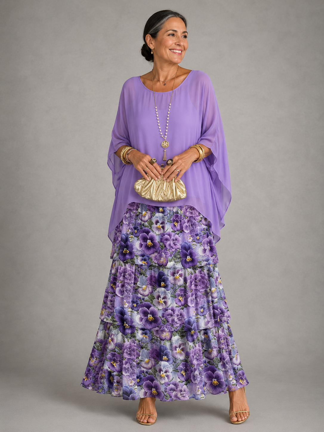Кристина | Elegant Flowing Maxi Dress