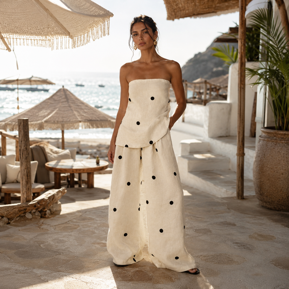 Симона | Mediterranean Polka Dot Set
