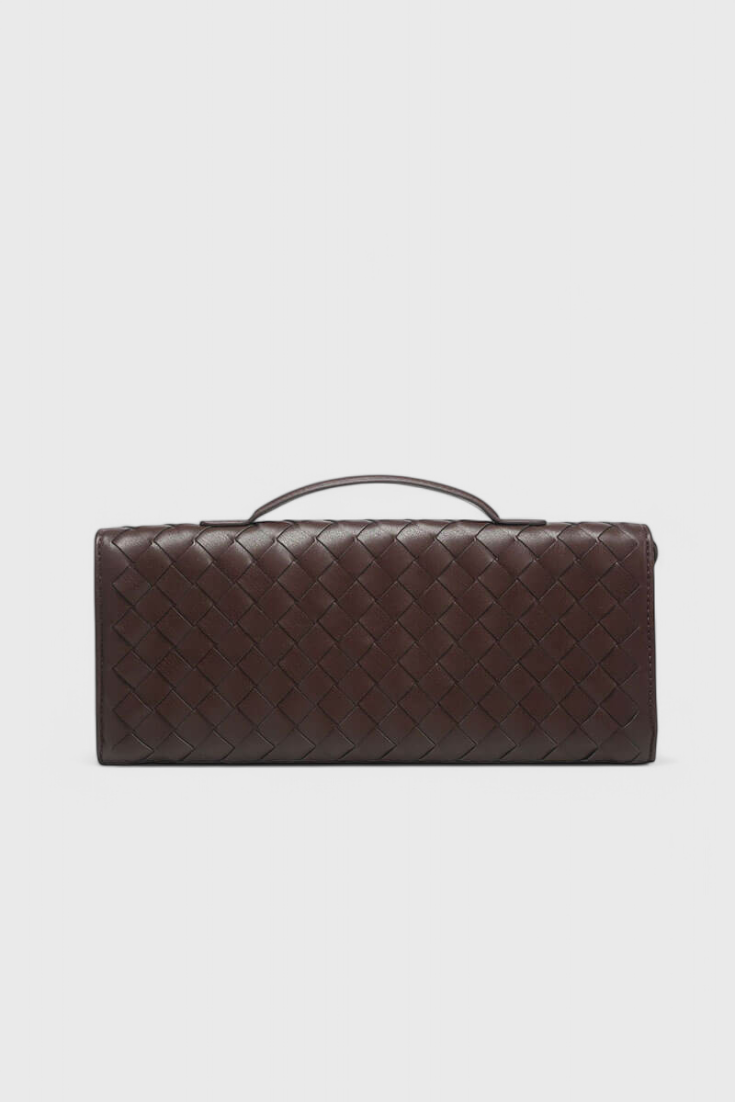 Чанта Clutch Melanie с детайл златен възел