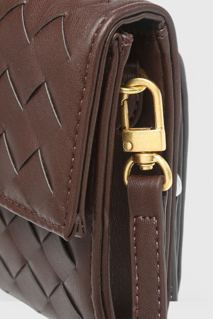 Чанта Clutch Melanie с детайл златен възел