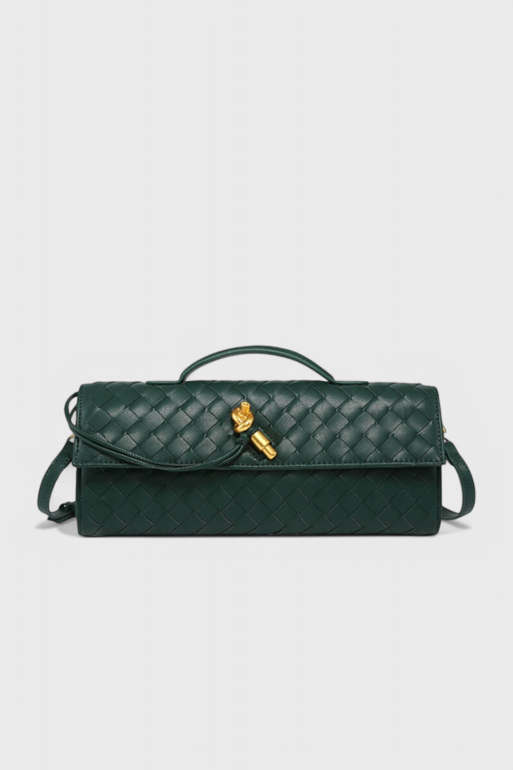 Чанта Clutch Melanie с детайл златен възел